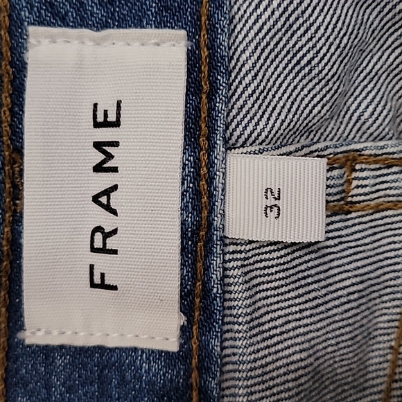 Frame women's size 32 Le Garcon skinny high waist colorblock jeans - Picture 3 of 6